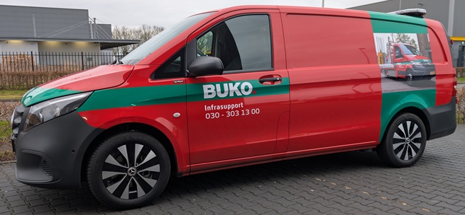 Read more about the article Voertuigbelettering voor BUKO.